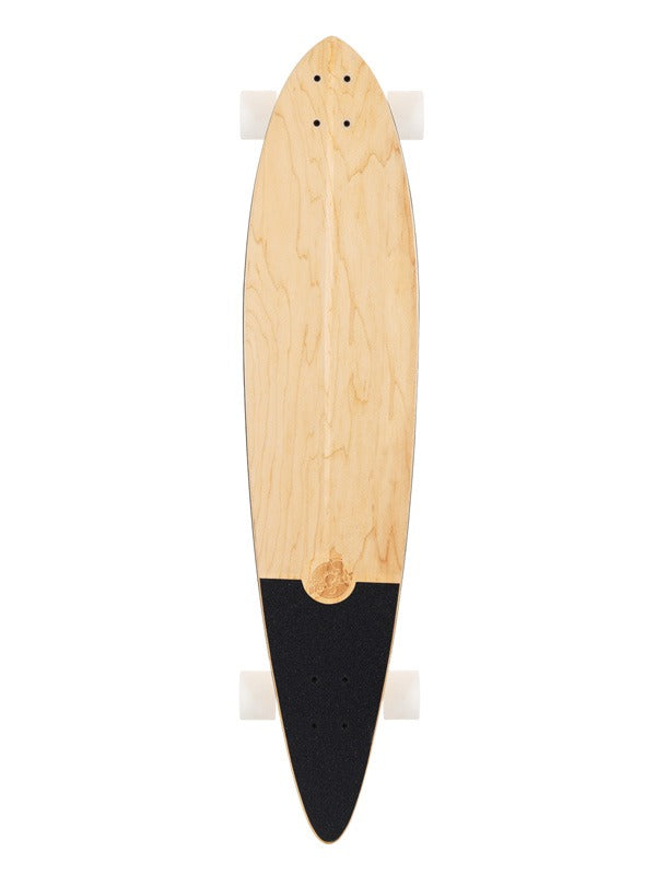Two Bare Feet "The Ribeira" 44in Canadian Maple Longboard Skateboard Complete (White Wheels)