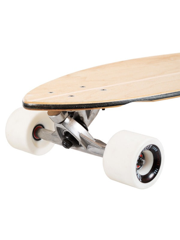 Two Bare Feet "The Ribeira" 44in Canadian Maple Longboard Skateboard Complete (White Wheels)