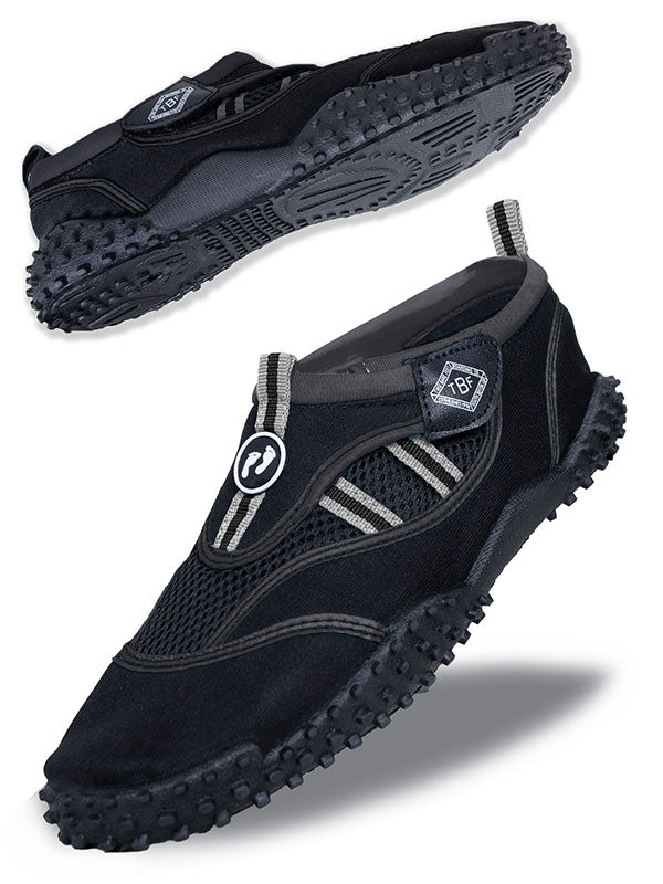 Two Bare Feet Rockpool Adults Aqua Shoes (Black)