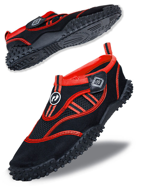 Two Bare Feet Rockpool Junior Aqua Shoes (Red)