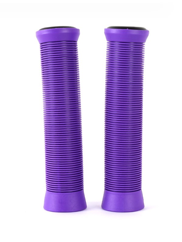 TBF Ultra Series Rubber Handlebar Grips Pair (Purple)