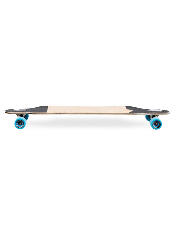 Two Bare Feet Santa Maria 42in Canadian Maple Longboard Skateboard Complete (Blue Wheels)