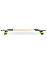 Two Bare Feet Santa Maria 42in Canadian Maple Longboard Skateboard Complete (Green Wheels)
