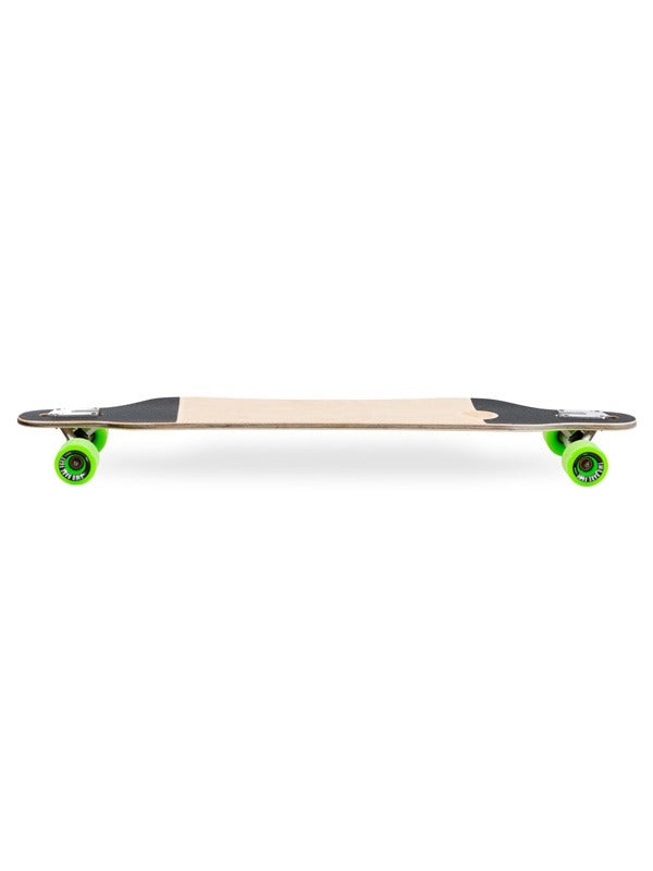 Two Bare Feet Santa Maria 42in Canadian Maple Longboard Skateboard Complete (Green Wheels)