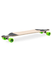 Two Bare Feet Santa Maria 42in Canadian Maple Longboard Skateboard Complete (Green Wheels)