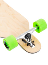 Two Bare Feet Santa Maria 42in Canadian Maple Longboard Skateboard Complete (Green Wheels)