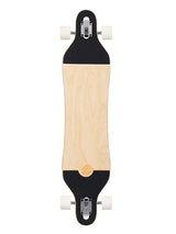 Two Bare Feet Santa Maria 42in Canadian Maple Longboard Skateboard Complete (White Wheels)