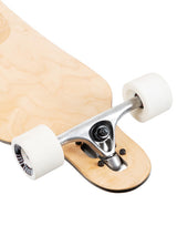 Two Bare Feet Santa Maria 42in Canadian Maple Longboard Skateboard Complete (White Wheels)