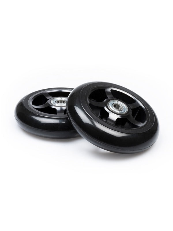 TBF Alloy Series Scooter Wheels - 5 Star (Plain Black Pair 2 x Wheels)