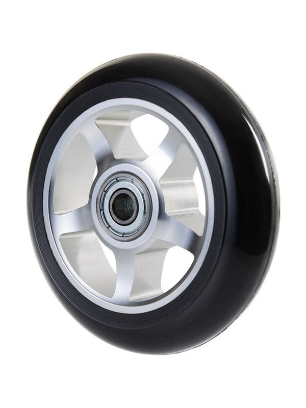 TBF Alloy Series Scooter Wheels - 5 Star (Plain Chrome Pair 2 x Wheels)