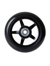 TBF Alloy Series Scooter Wheels - 5 Star (Plain Black Pair 2 x Wheels)