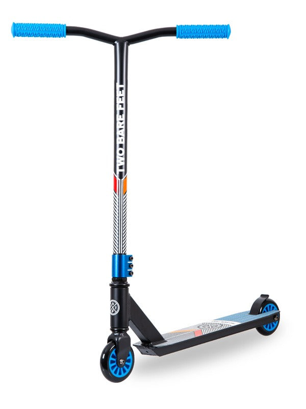 Two Bare Feet Aztec Stunt Scooter (Black/Blue)