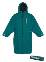 Two Bare Feet Kids Weatherproof Changing Robe with Changing Mat (Sea Green/Black)