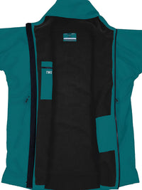 Two Bare Feet Kids Weatherproof Changing Robe with Changing Mat (Sea Green/Black)