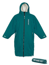 Two Bare Feet Kids Weatherproof Changing Robe with Changing Mat (Sea Green/Cream)