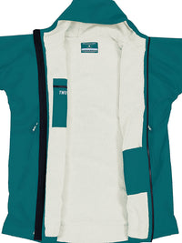 Two Bare Feet Kids Weatherproof Changing Robe with Changing Mat (Sea Green/Cream)