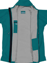 Two Bare Feet Kids Weatherproof Changing Robe with Changing Mat (Sea Green/Grey)