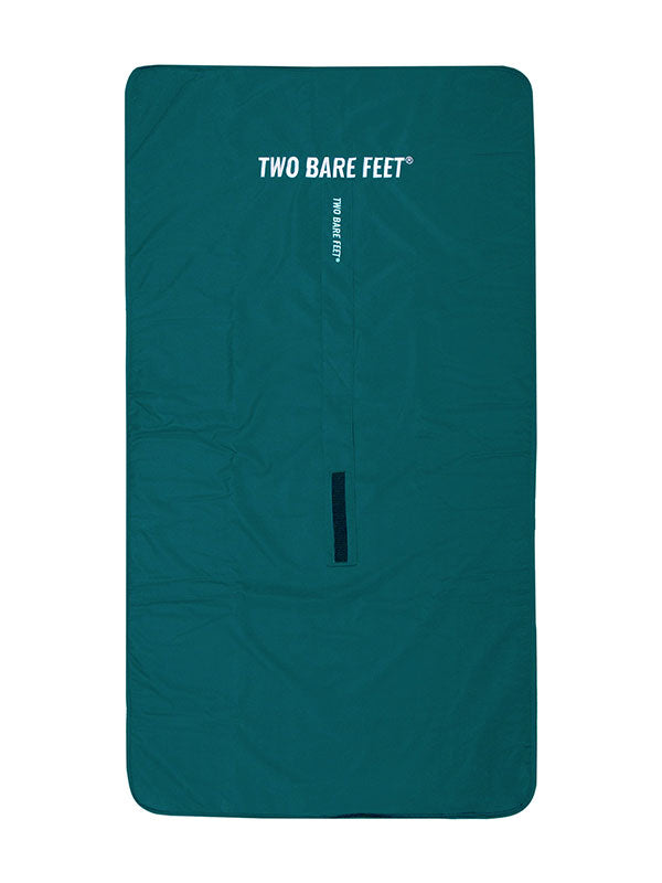 Sherpa Lined Waterproof Beach Travel Blanket (Sea Green/Raspberry)