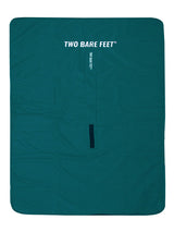 XL Sherpa Lined Waterproof Beach Travel Blanket (Sea Green/Raspberry)
