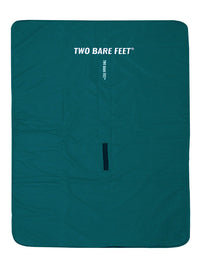 XL Sherpa Lined Waterproof Beach Travel Blanket (Sea Green/Sea Green)