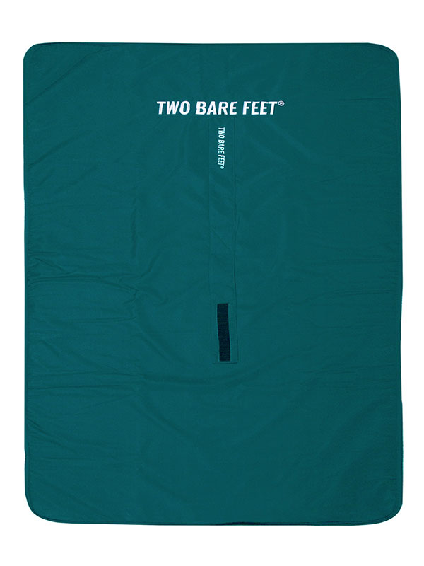 XL Sherpa Lined Waterproof Beach Travel Blanket (Sea Green/Sea Green)