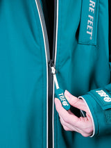 Two Bare Feet Hi-Vis Waterproof Lightweight Riding Robe (Sea Green/Cream)