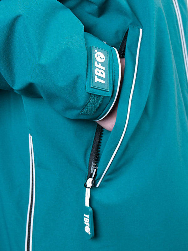 Two Bare Feet Hi-Vis Waterproof Lightweight Riding Robe (Sea Green/Sea Green)