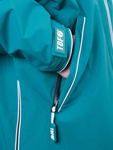 Two Bare Feet Hi-Vis Waterproof Lightweight Riding Robe (Sea Green/Cream)
