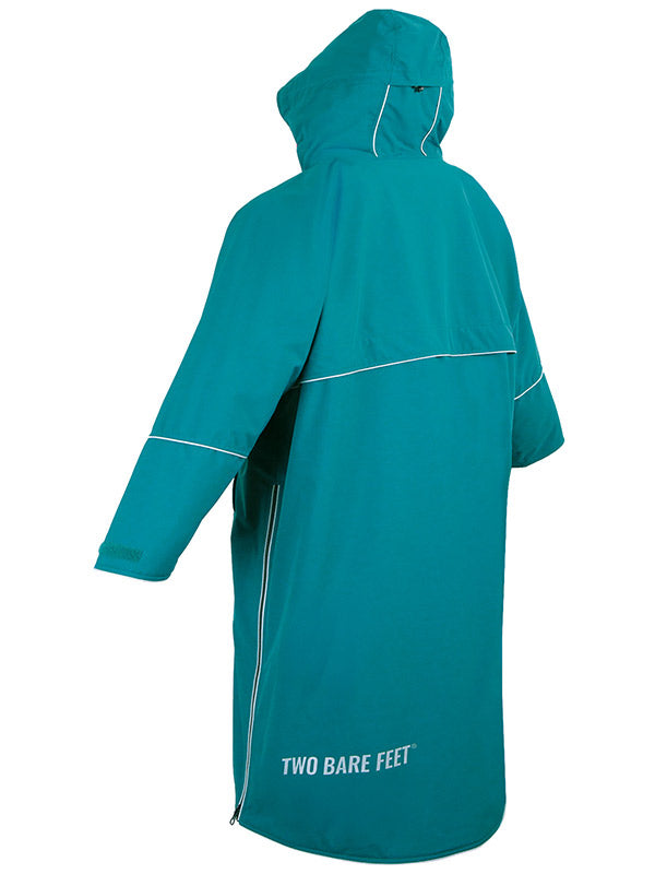 Two Bare Feet Hi-Vis Waterproof Lightweight Riding Robe (Sea Green/Raspberry)