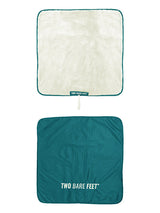 Two Bare Feet Kids Weatherproof Changing Robe with Changing Mat (Sea Green/Cream)