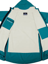 Two Bare Feet Hi-Vis Waterproof Lightweight Riding Robe (Sea Green/Cream)