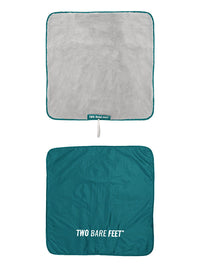 Two Bare Feet Kids Weatherproof Changing Robe with Changing Mat (Sea Green/Grey)