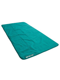 Sherpa Lined Waterproof Beach Travel Blanket (Sea Green/Sea Green)