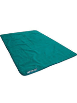 XL Sherpa Lined Waterproof Beach Travel Blanket (Sea Green/Sea Green)