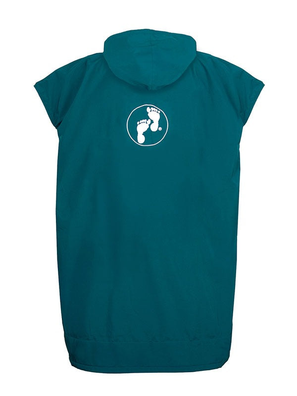 Waterproof Hooded Sleeveless Poncho Changing Robe (Sea Green/Sea Green)