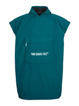 Waterproof Hooded Sleeveless Poncho Changing Robe (Sea Green/Black)