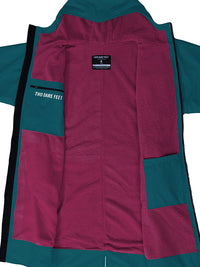 Elemental Waterproof Lightweight Slimline Changing Robe (Sea Green/Raspberry)