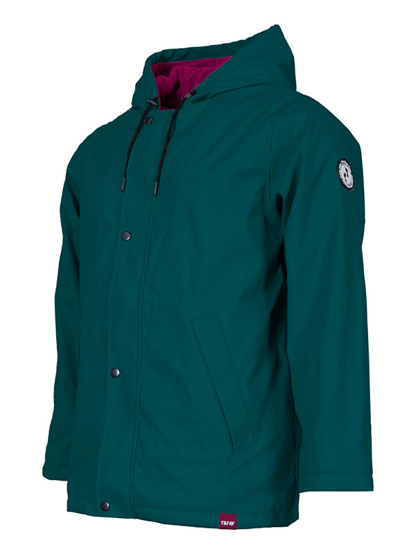 Elemental Waterproof Lightweight Jacket (Sea Green/Raspberry)
