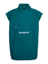 Waterproof Hooded Sleeveless Poncho Changing Robe (Sea Green/Sea Green)