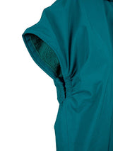 Waterproof Hooded Sleeveless Poncho Changing Robe (Sea Green/Sea Green)