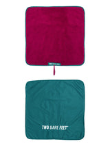 Two Bare Feet Kids Weatherproof Changing Robe with Changing Mat (Sea Green/Raspberry)
