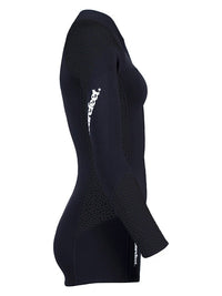 Two Bare Feet Silicone Print Series 2mm Superstretch Womens One Piece (Black)