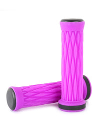 TBF Ultra Series Silicone Handlebar Grips Pair (Neon Purple)
