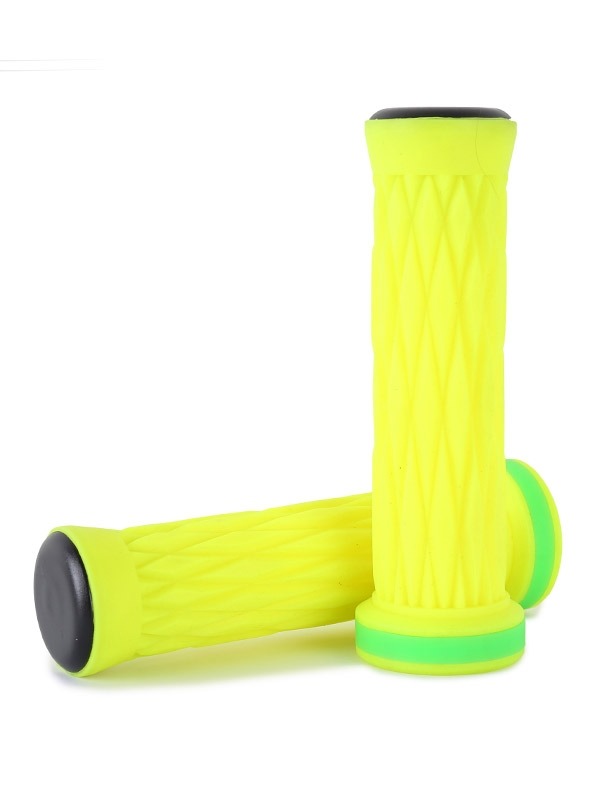 TBF Ultra Series Silicone Handlebar Grips Pair (Neon Yellow)