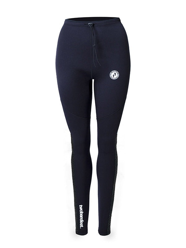 Two Bare Feet Womens Silicone Print Series 2.5mm Wetsuit Jacket & Pants Set (Black)