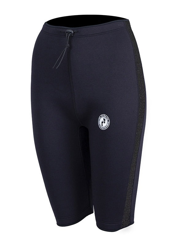Two Bare Feet Womens Silicone Print Series 2.5mm Neoprene Wetsuit Shorts (Black)