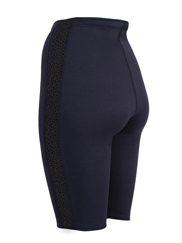 Two Bare Feet Womens Silicone Print Series 2.5mm Neoprene Wetsuit Shorts (Black)