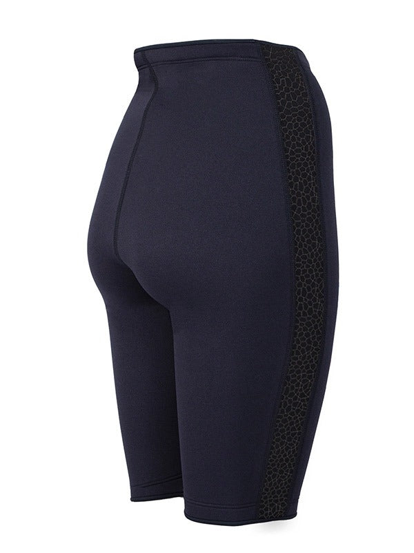 Two Bare Feet Womens Silicone Print Series 2.5mm Neoprene Wetsuit Shorts (Black)
