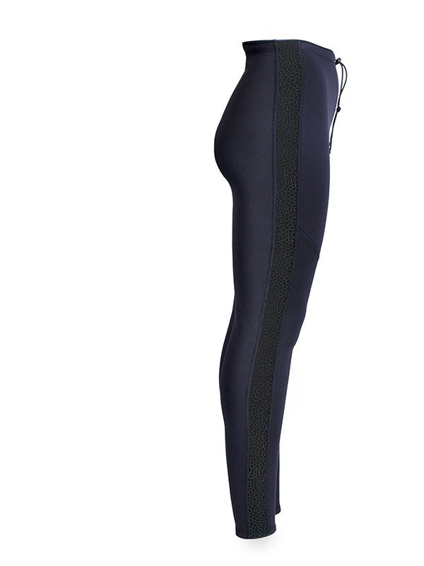 Two Bare Feet Womens Silicone Print Series 2.5mm Neoprene Wetsuit Pants (Black)