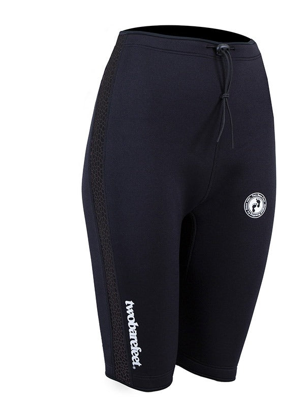 Two Bare Feet Womens Silicone Print Series 2.5mm Neoprene Wetsuit Shorts (Black)